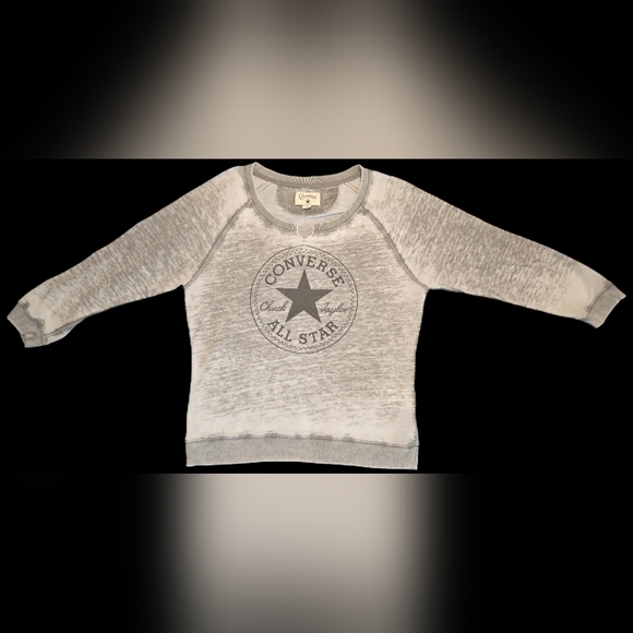 Converse Heather Gray Raglan Top - Picture 8 of 8